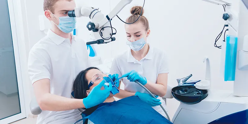 Removing the infected pulp Removing the infected pulp