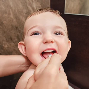 Toddler toothbrushing